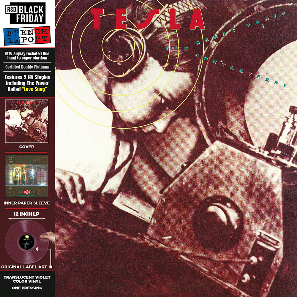 the album cover for Tesla - The Great Radio Controversy [RSD BF 2020]