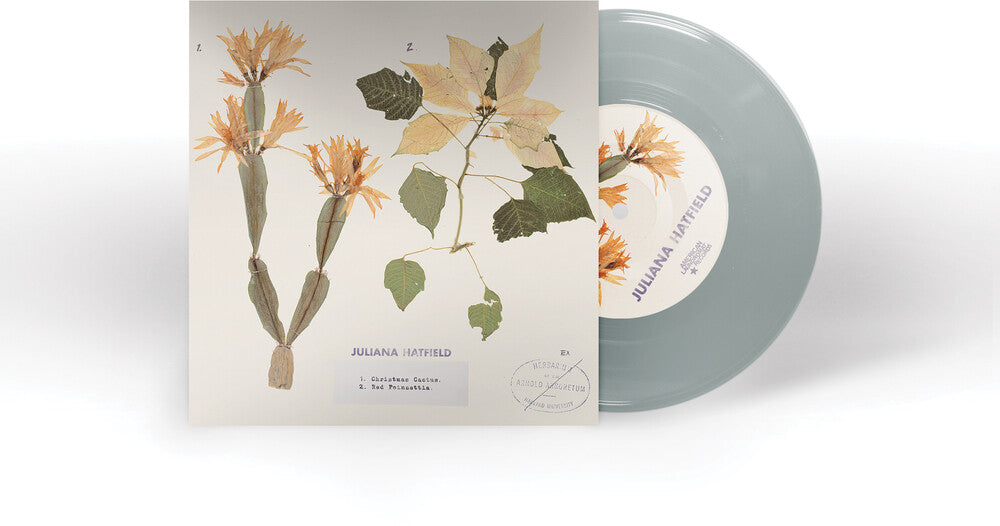 the album cover for Juliana Hatfield - Christmas Cactus / Red Poinsettia [RSD BF 2020]