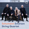 the album cover for Schumann / Emerson String Quartet - String Quartets