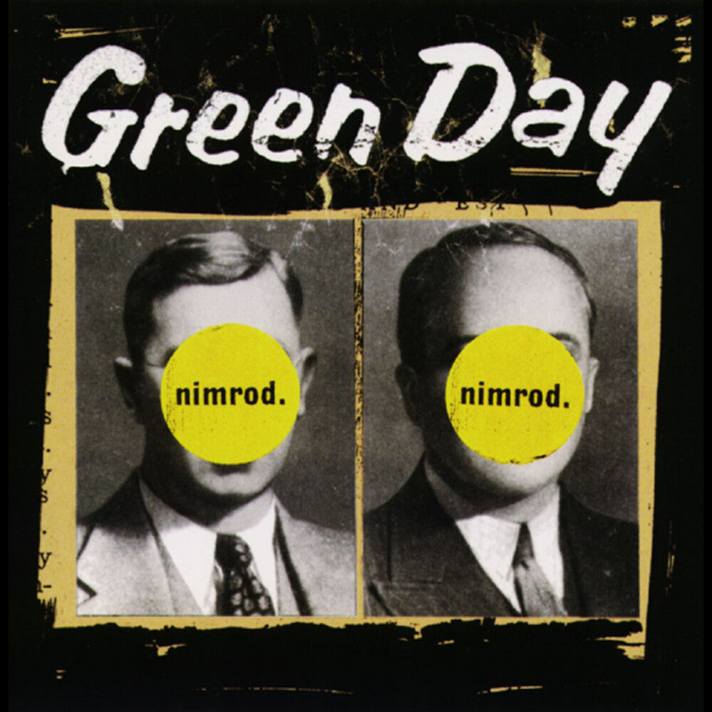 the album cover for Green Day - Nimrod: 20th Anniversary Edition [Rocktober 2020 Bright Yellow 2LP]