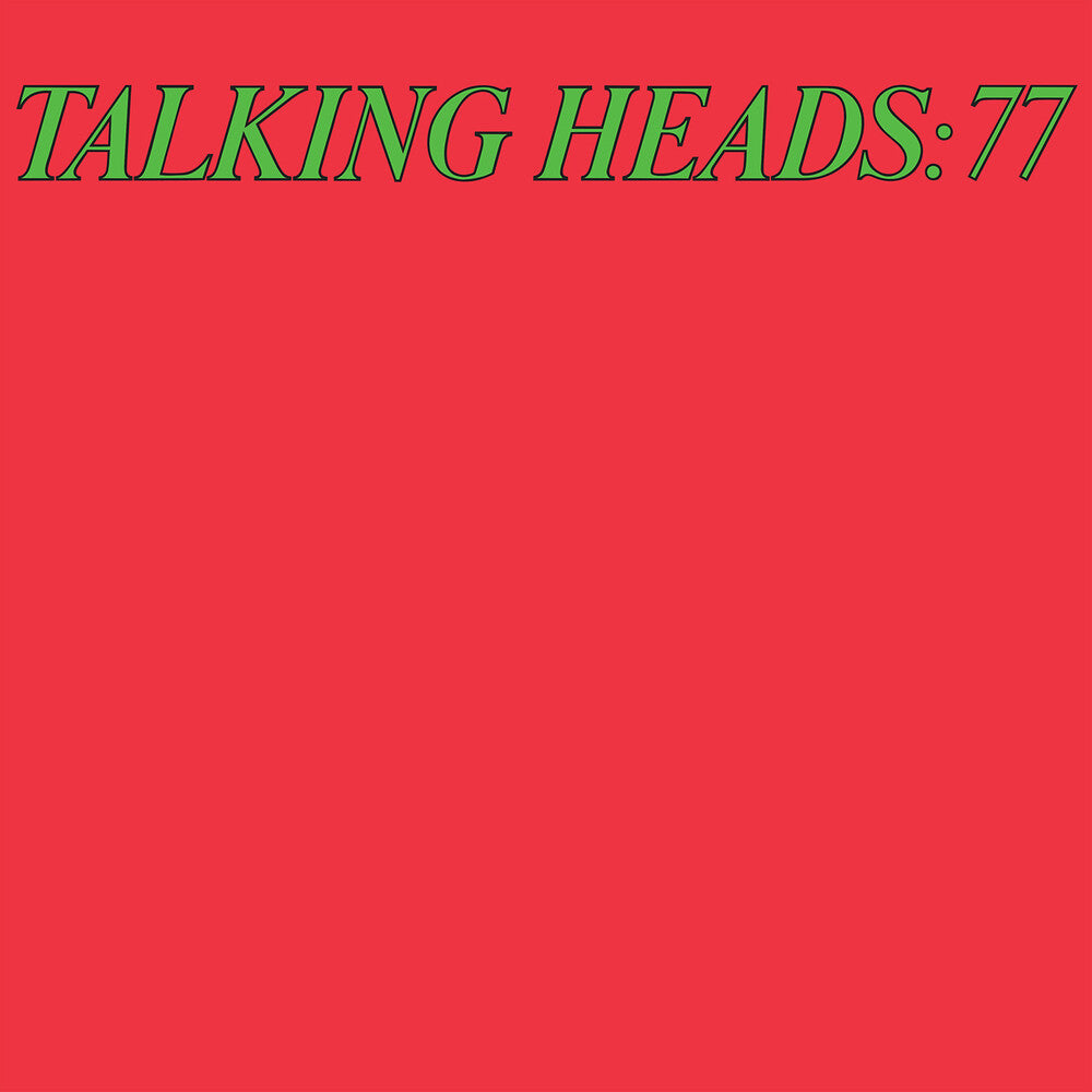 the album cover for Talking Heads - Talking Heads: 77 [Rocktober 2020 Translucent Red LP]