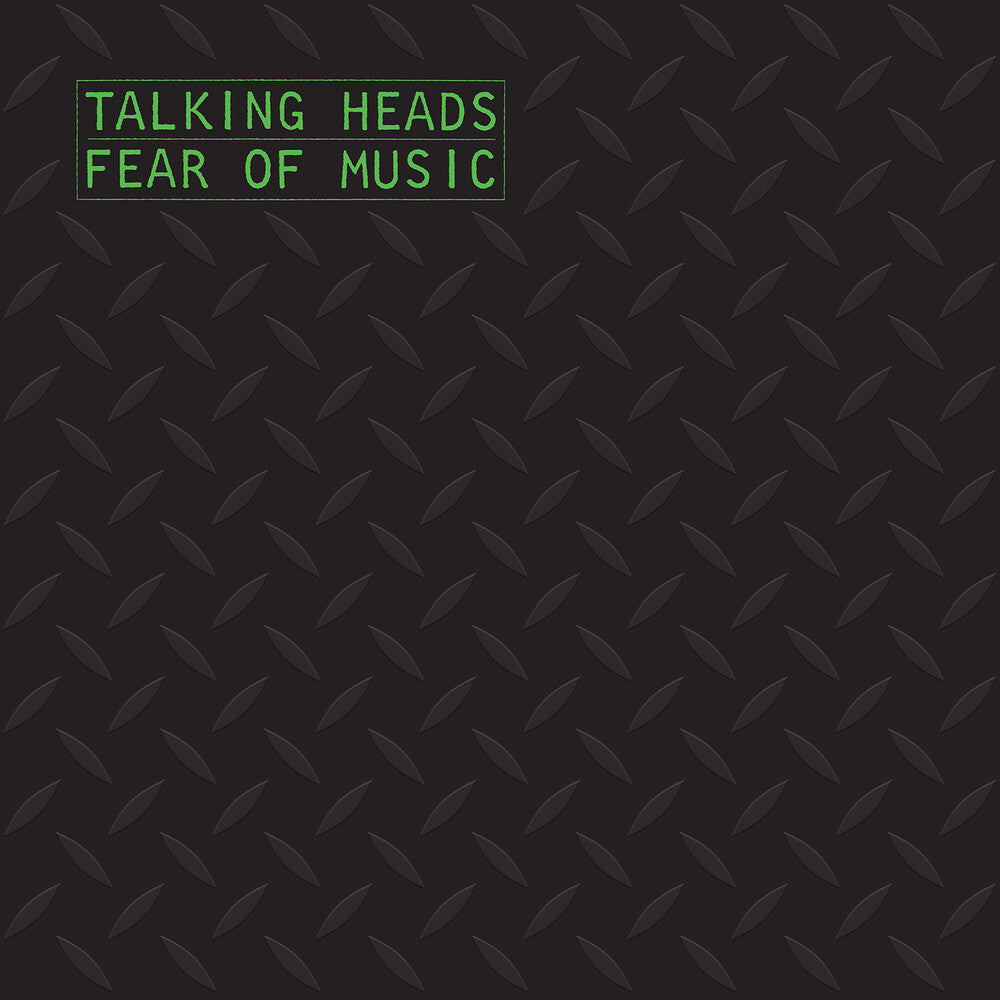 the album cover for Talking Heads - Fear Of Music [Rocktober 2020 Opaque Silver/Grey LP]
