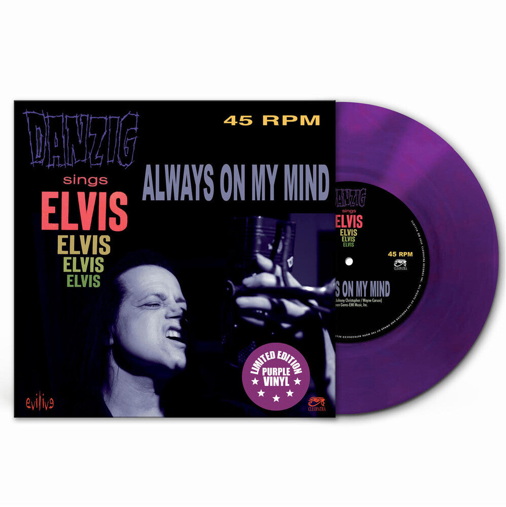 the album cover for Danzig - Always On My Mind (Purple Vinyl)