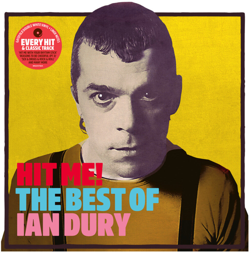 the album cover for Ian Dury - Hit Me: The Best Of