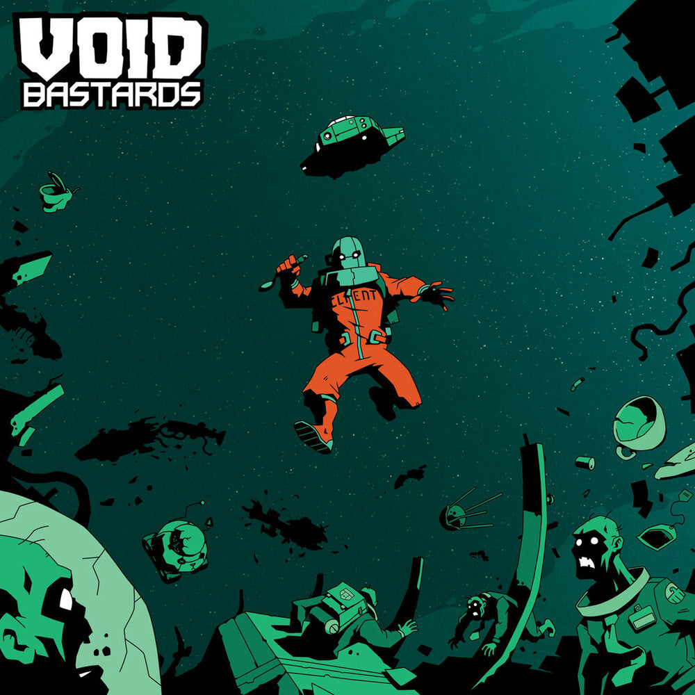 the album cover for Ryan Roth Blk Grn - Void Bastards (Original Soundtrack) (Green with Black Splatter)