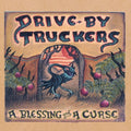 the album cover for Drive-By Truckers - A Blessing And A Curse [Clear & Purple Marble LP]