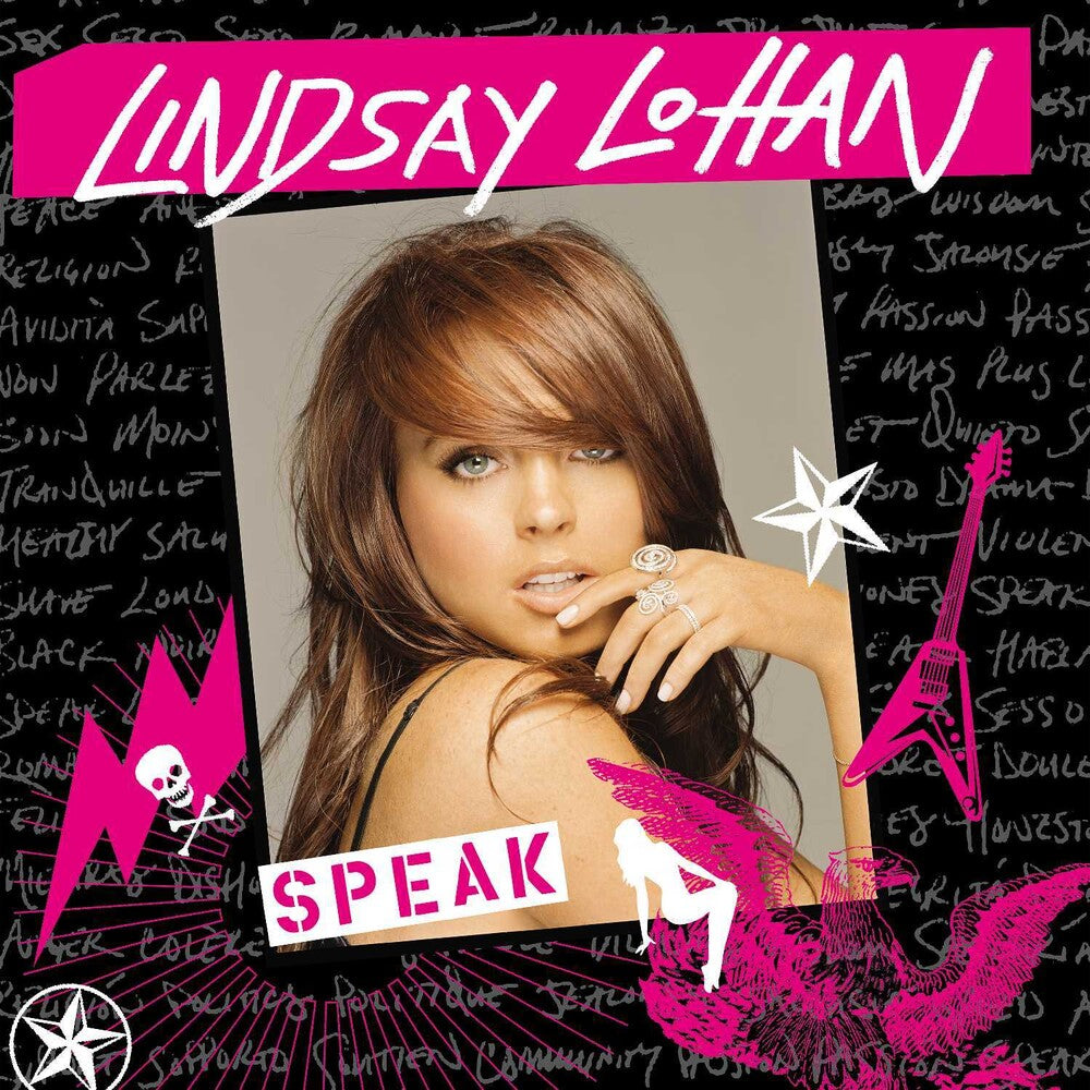 the album cover for Lindsay Lohan - Speak