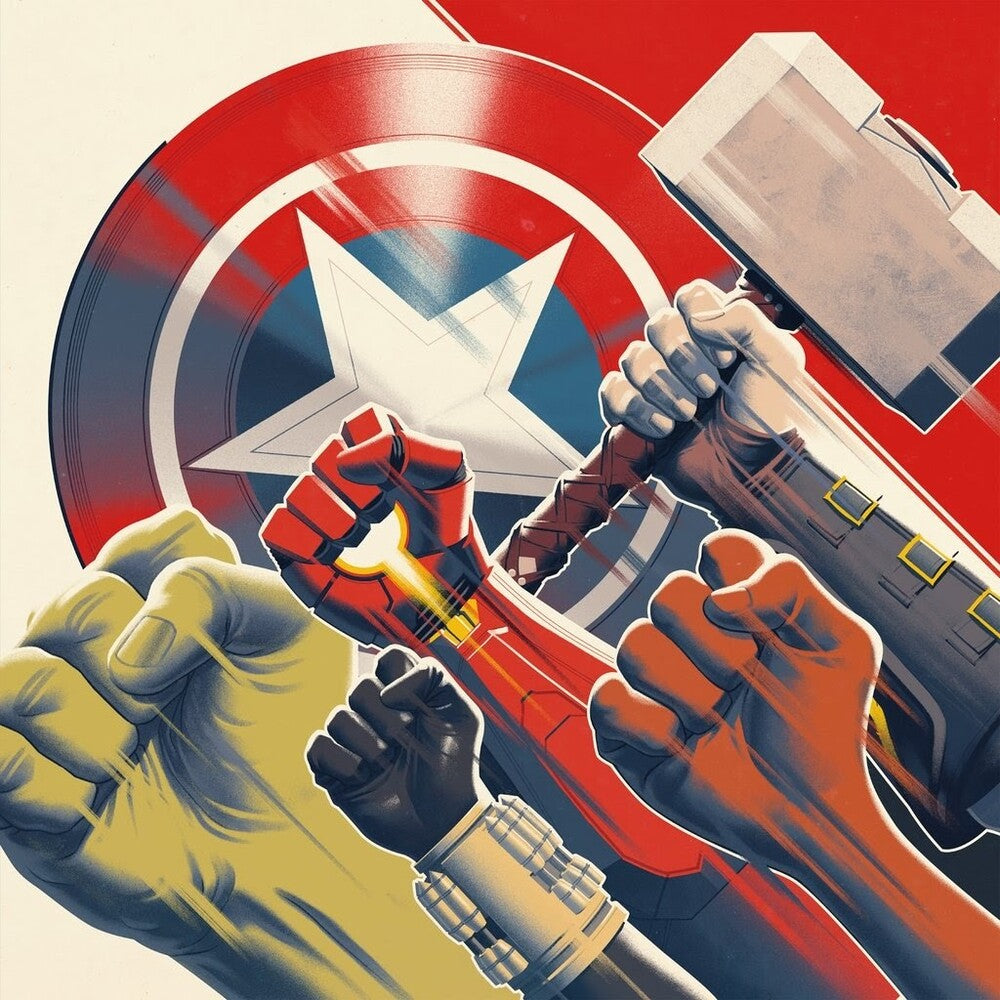 the album cover for Bobby Tahouri Blk Ogv - Marvel's Avengers (Original Soundtrack)