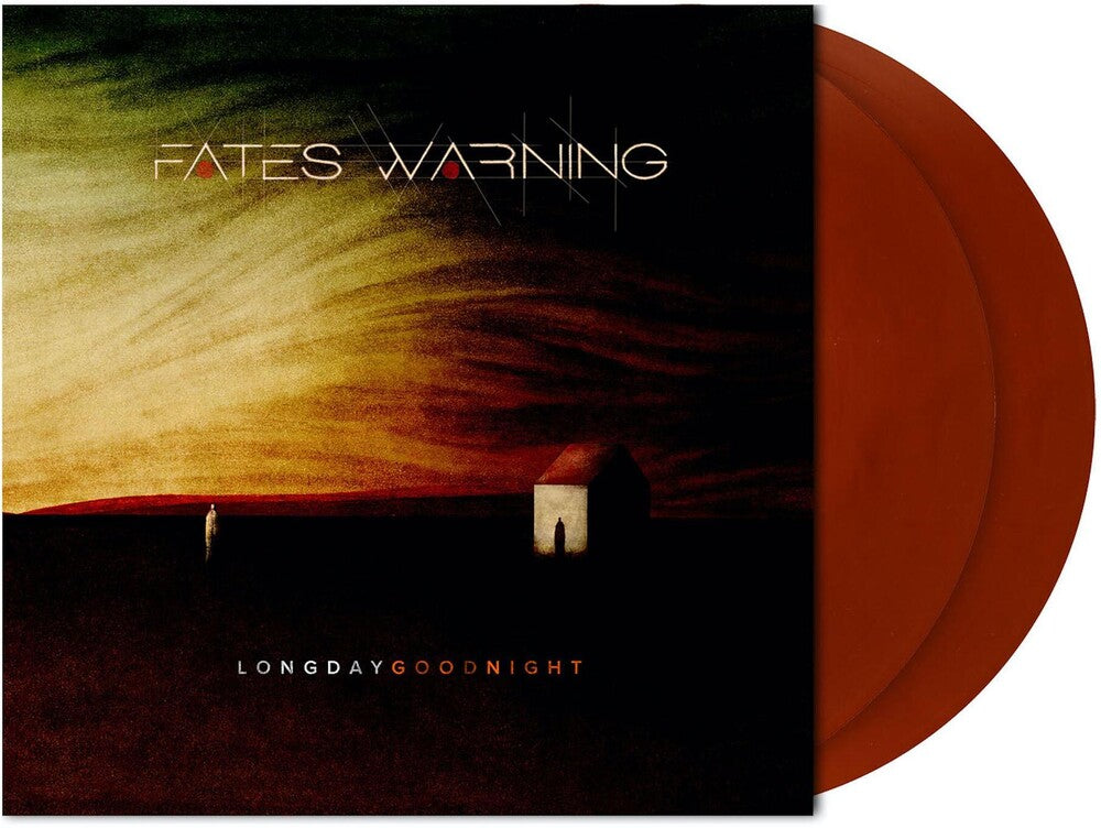 the album cover for Fates Warning - Long Day Good Night [Limited Edition Orange & Red Marbled 2LP]