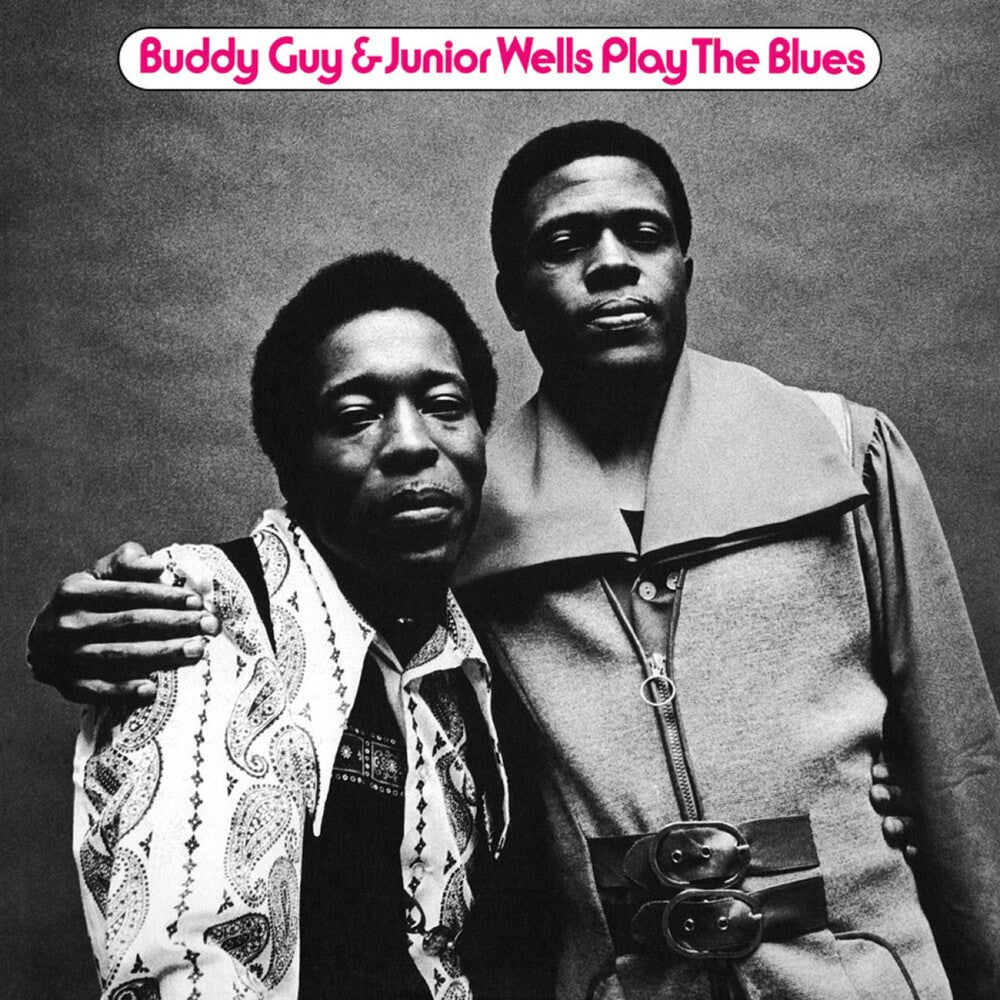 the album cover for Buddy Guy / Wells,Junior - Play The Blues (Audp) (Blue) [Colored Vinyl] [Clear Vinyl] [Limited Edition]