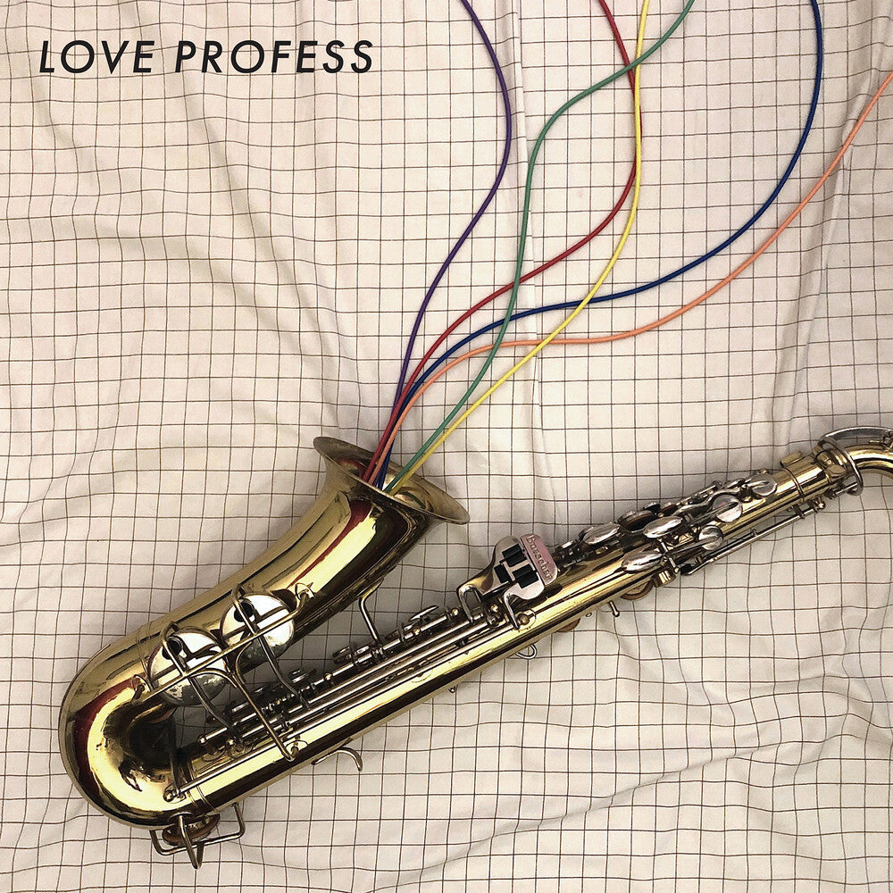 the album cover for Mac Blackout - Love Profess (White Light Vinyl)