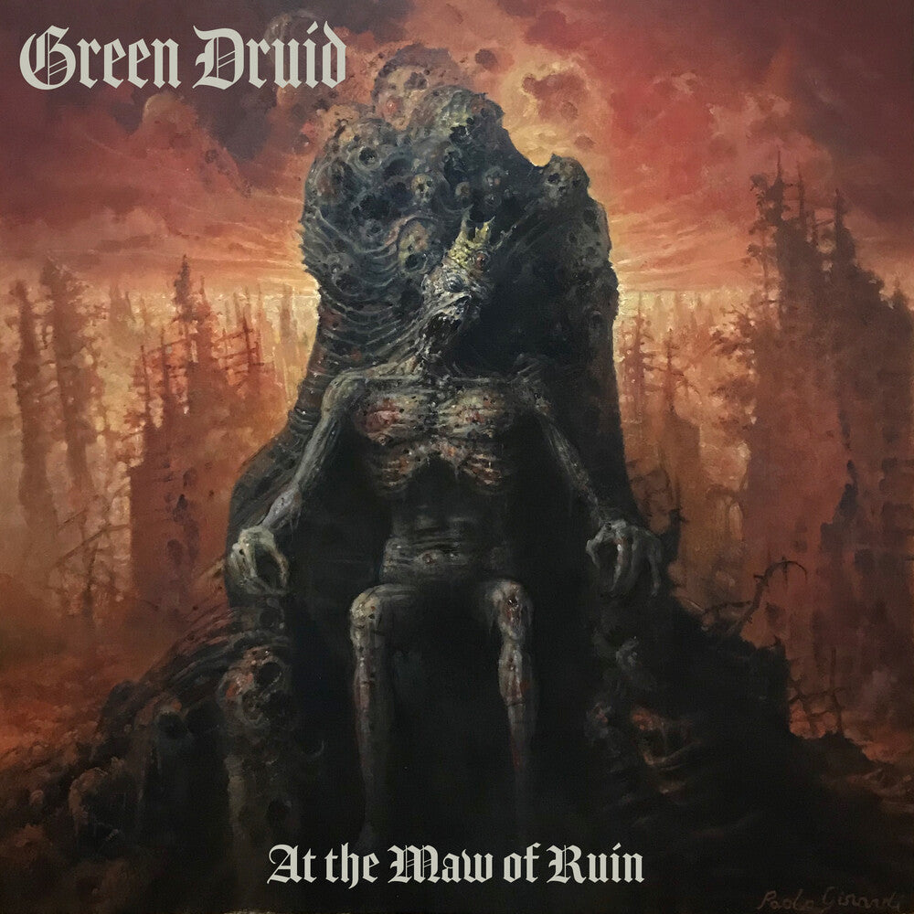 the album cover for Green Druid - At The Maw Of Ruin