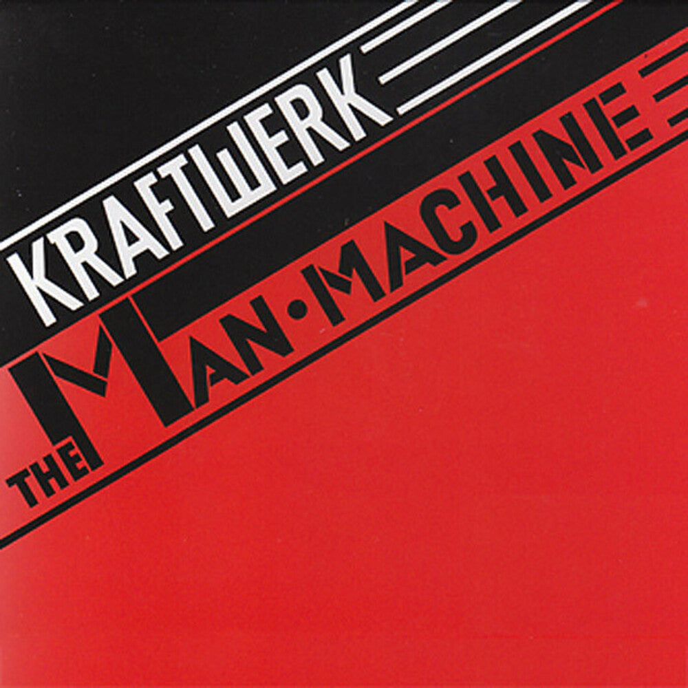 the album cover for Kraftwerk - The Man-Machine [Indie Exclusive Limited Edition Red LP]