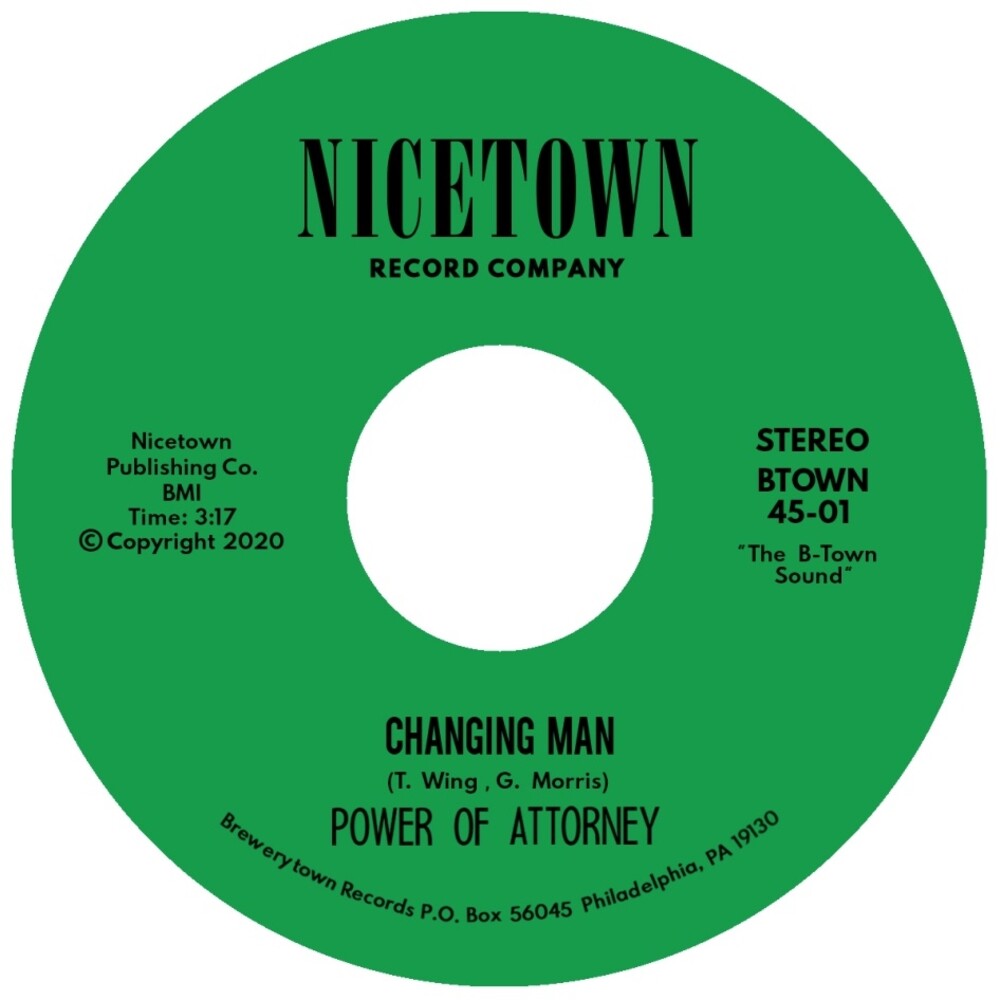 the album cover for Power Of Attorney - Changing Man / I'm Just Your Clown