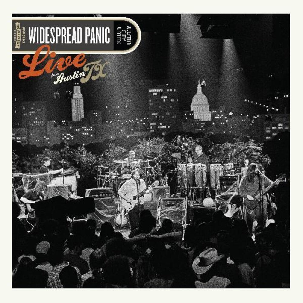 the album cover for Widespread Panic - Live From Austin, TX: 20th Anniversary [Limited Edition Jack O'Lantern Splattered LP]