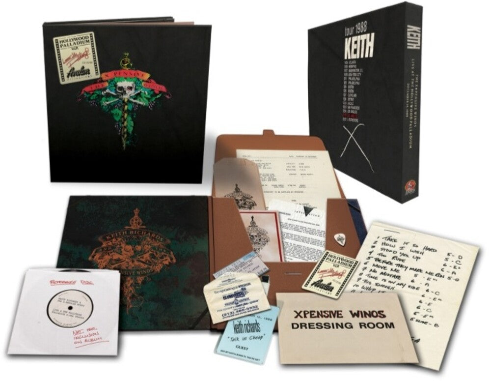 the album cover for Keith Richards - Live At The Hollywood Palladium: Remastered [Limited Edition Deluxe Box Set]