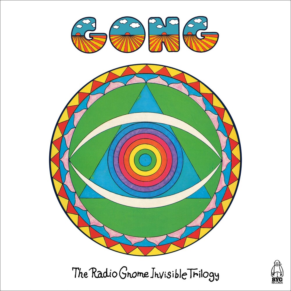 the album cover for Gong - Radio Gnome Invisible Trilogy (4cd Earbook)