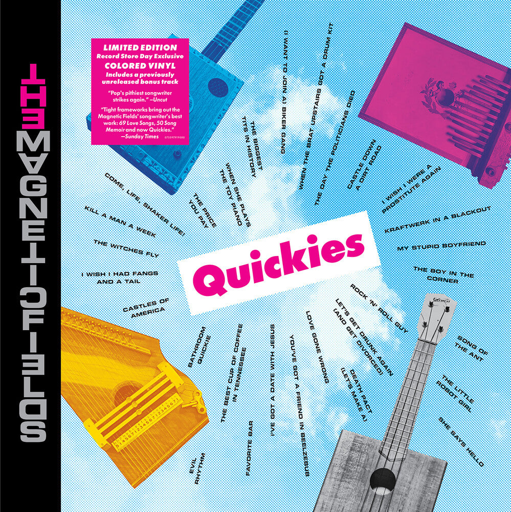 the album cover for The Magnetic Fields - Quickies [RSD BF 2020]