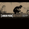 the album cover for Linkin Park - Meteora (Aqu) (Blue) [Colored Vinyl] [Record Store Day] [RSD Drops 2021]