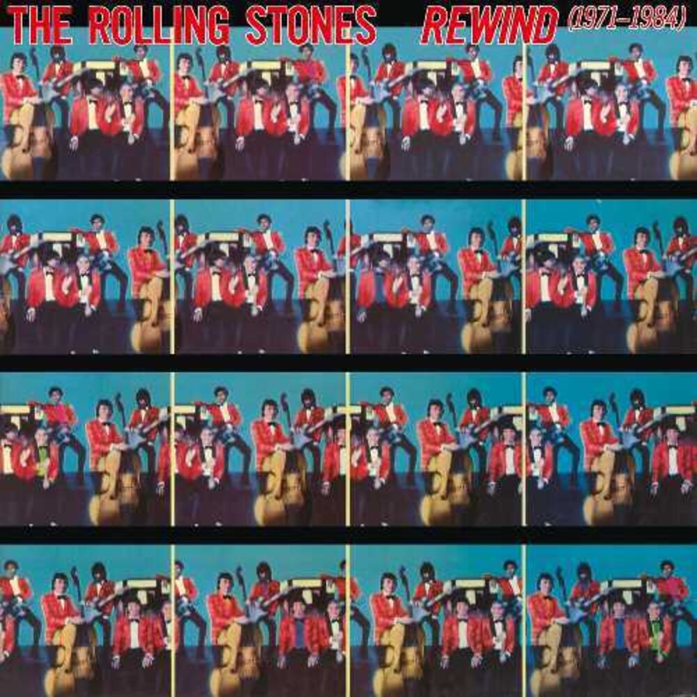 the album cover for The Rolling Stones - Rewind (1971-1984) [Super High Material CD]