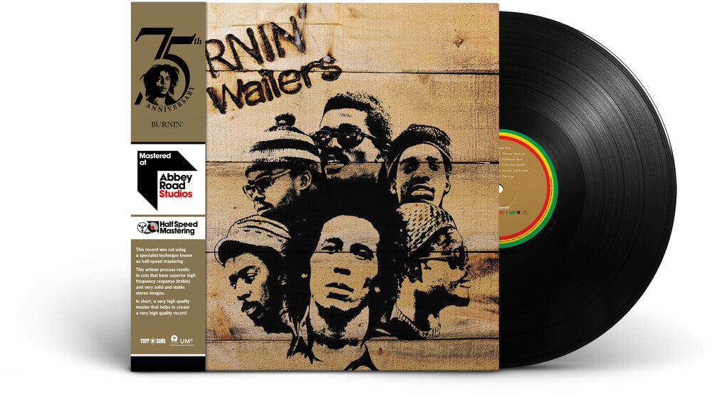 the album cover for Bob Marley & The Wailers - Burnin': Half-Speed Mastering [LP]