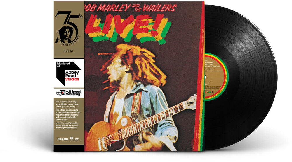the album cover for Bob Marley & The Wailers - Live!: Half-Speed Mastering [LP]