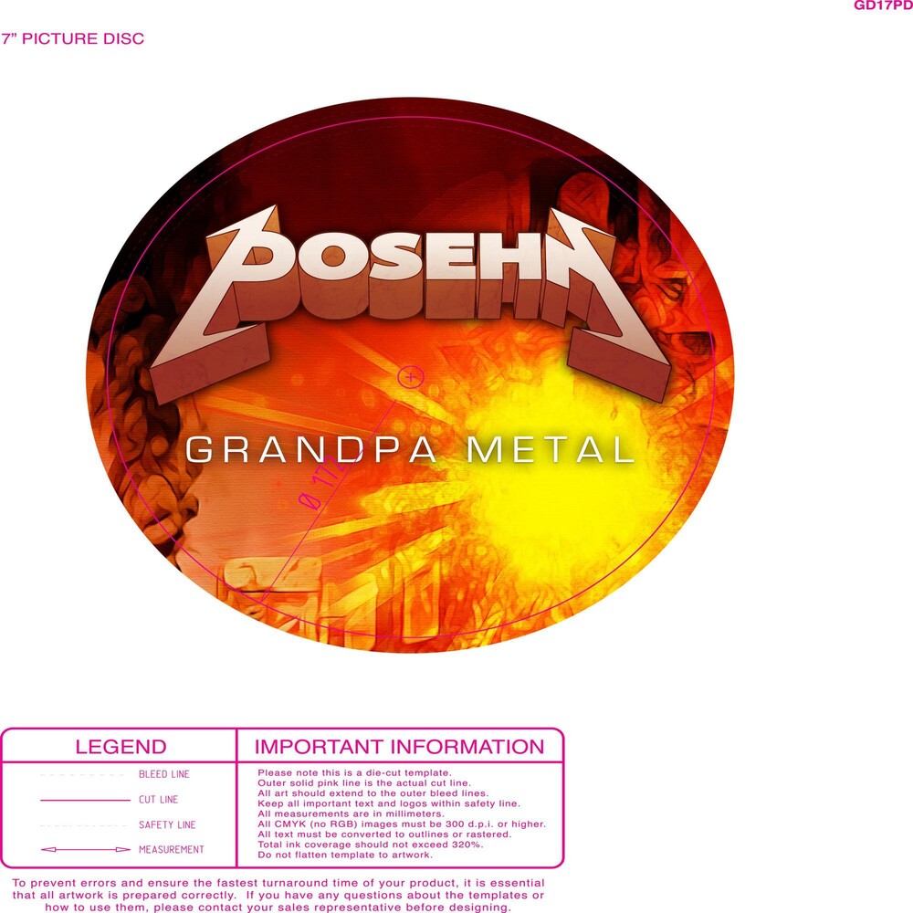 the album cover for Posehn - Grandpa Metal