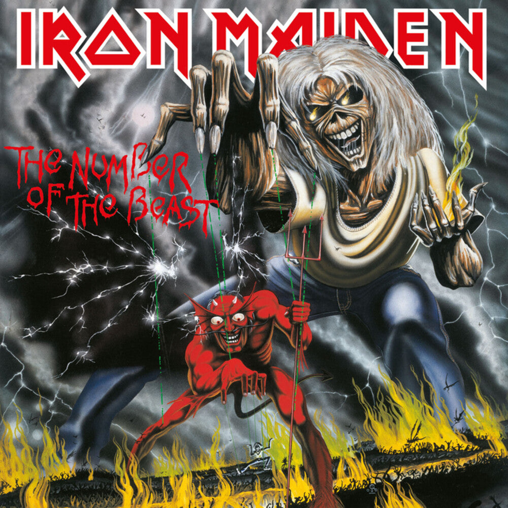 the album cover for Iron Maiden - The Number Of The Beast