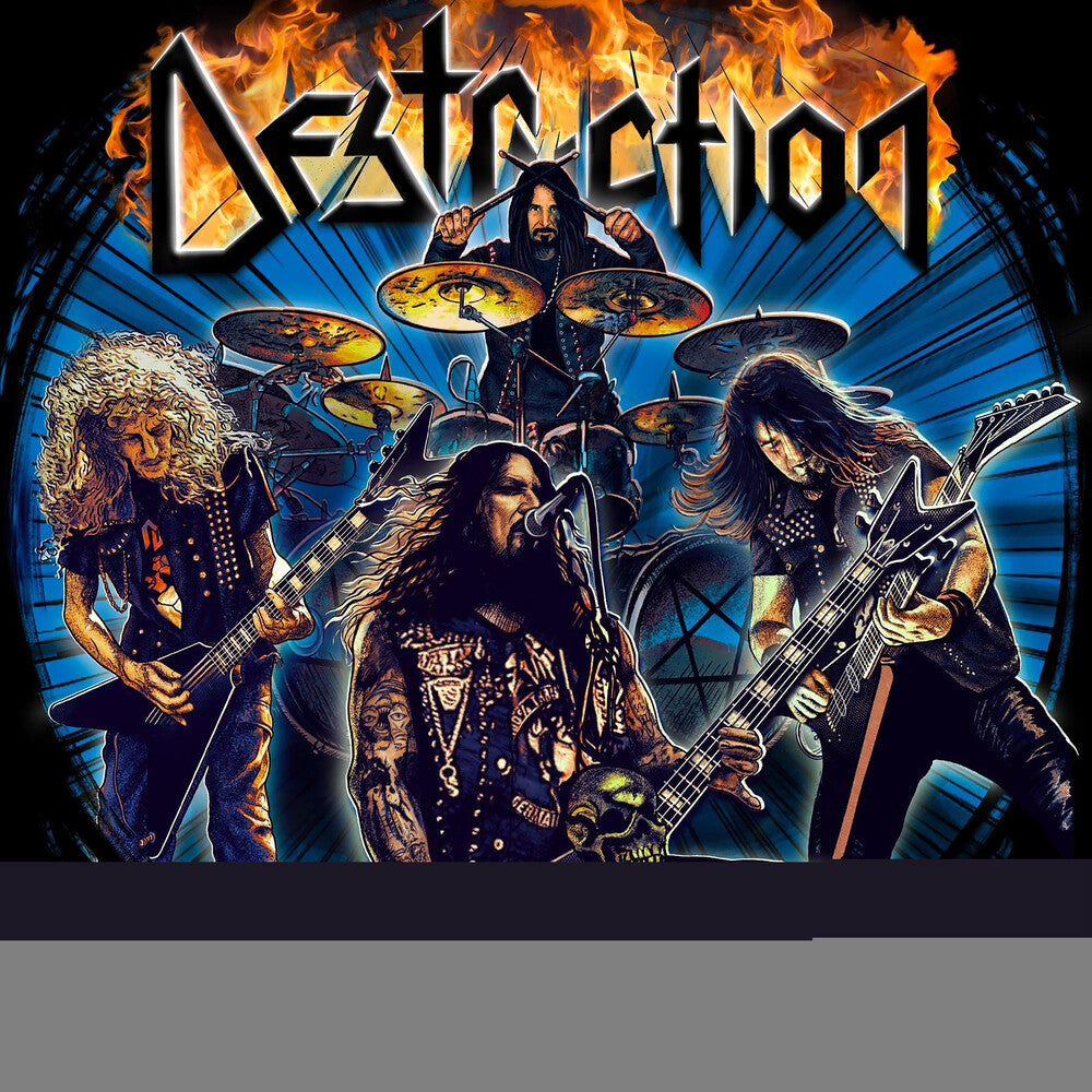 the album cover for Destruction - Born To Trash (live In Germany)