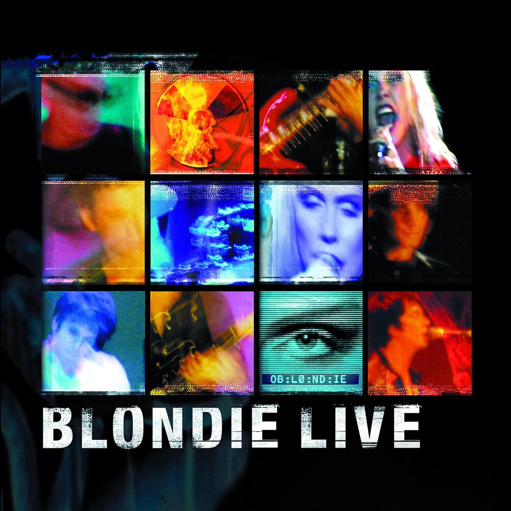 the album cover for Blondie - Live