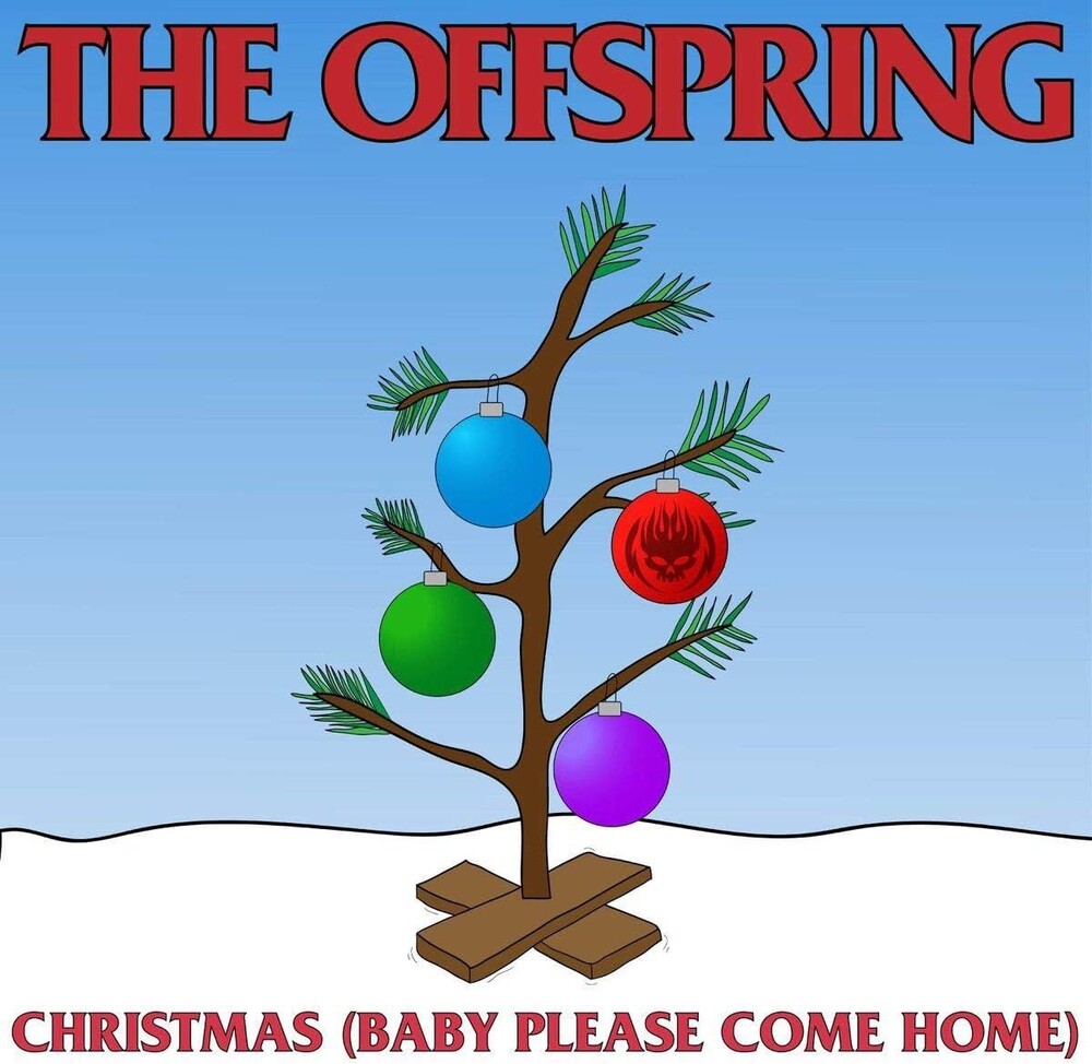 the album cover for The Offspring - Christmas (Baby Please Come Home) [Opaque Red Vinyl Single]