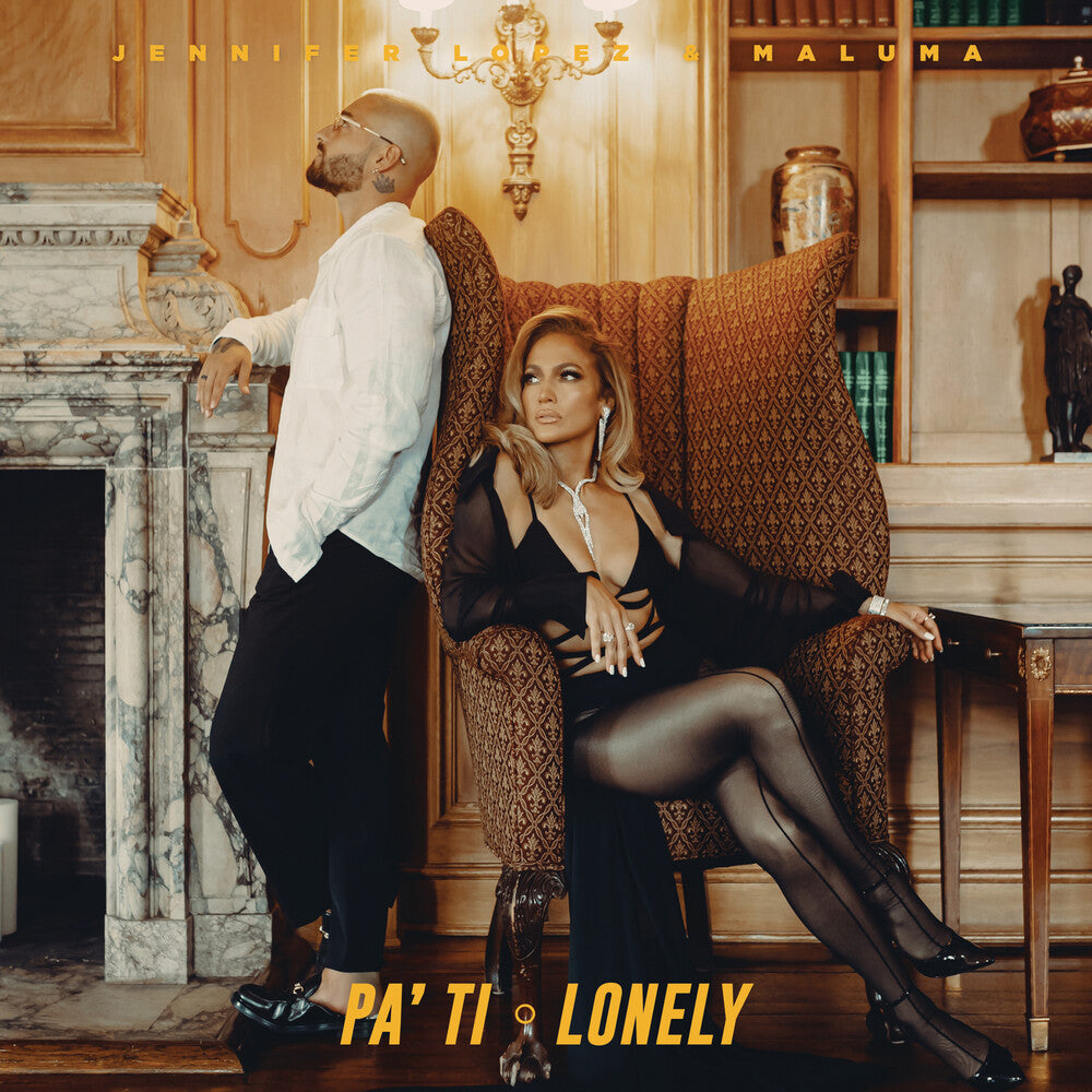 the album cover for Jennifer Lopez / Maluma - Pa Ti + Lonely [Colored Vinyl] (Gate) (Ofv) (Trq)