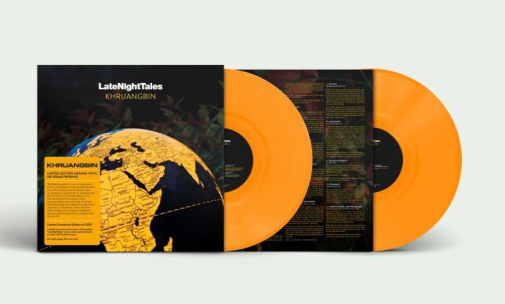 the album cover for Khruangbin - Late Night Tales: Khruangbin [Indie Exclusive Limited Edition Orange 2LP]