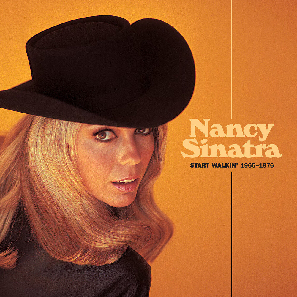 the album cover for Nancy Sinatra - Start Walkin' 1965-1976 (Color Vinyl) [Colored Vinyl]