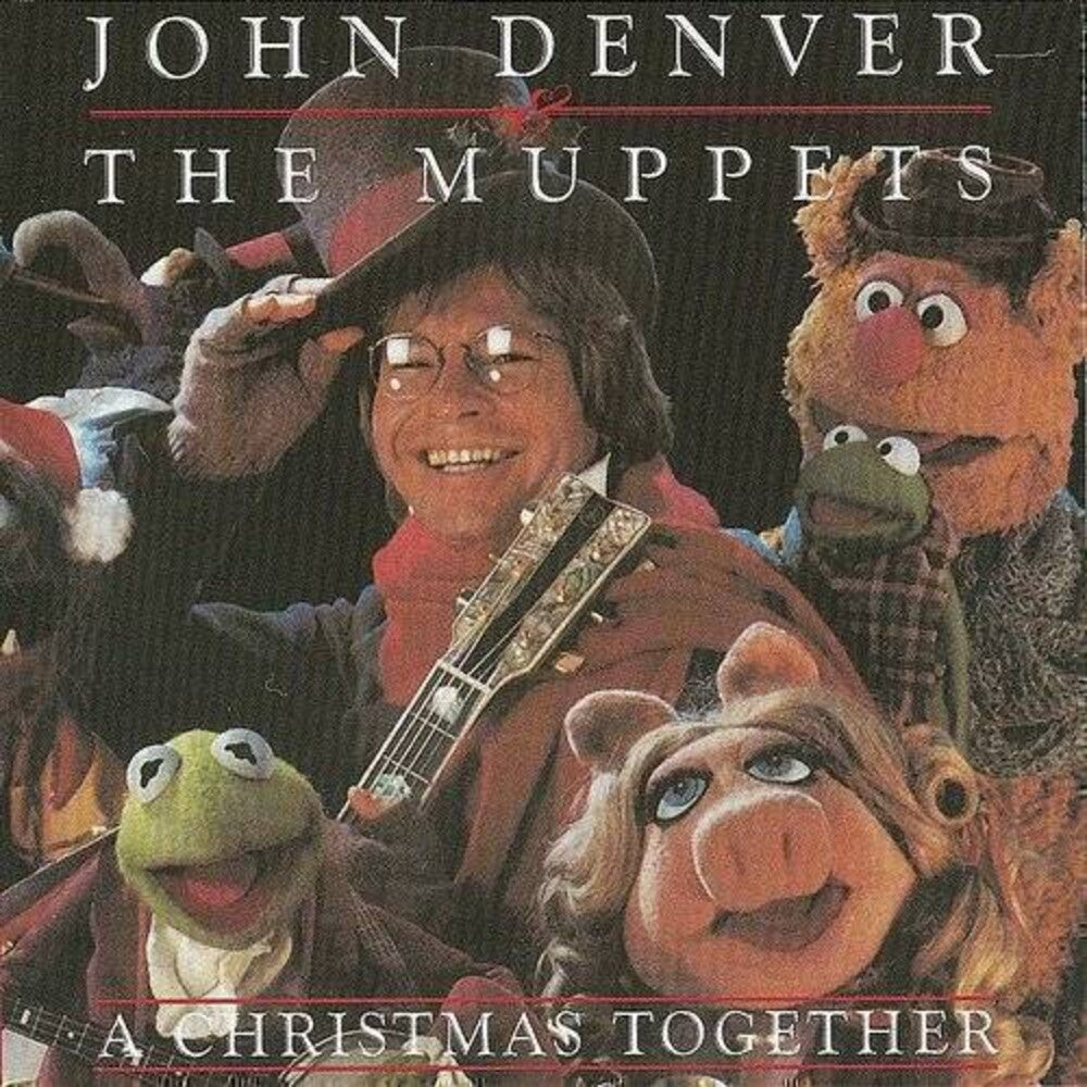 the album cover for John Denver & The Muppets - A Christmas Together [Translucent Green LP]