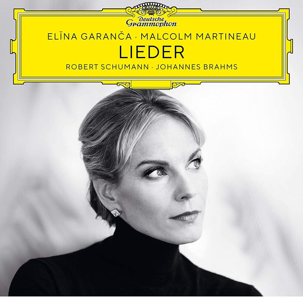 the album cover for Elina Garanca / Martineau,Malcom - Schumann & Brahms Recital