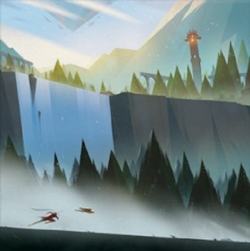 the album cover for Austin Wintory Blue Gate Red - The Pathless