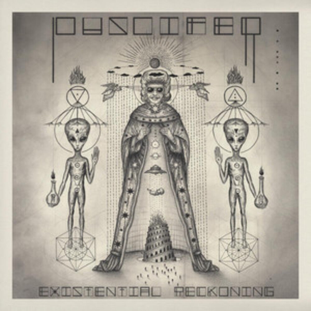 the album cover for Puscifer - Existential Reckoning [Indie Exclusive Limited Edition Clear LP]