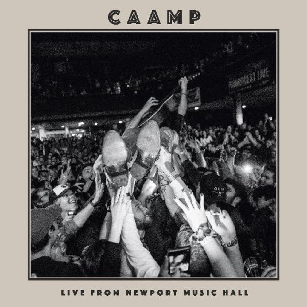 the album cover for Caamp - Live From Newport Music Hall EP [Indie Exclusive Limited Edition Coke Bottle Clear Vinyl]