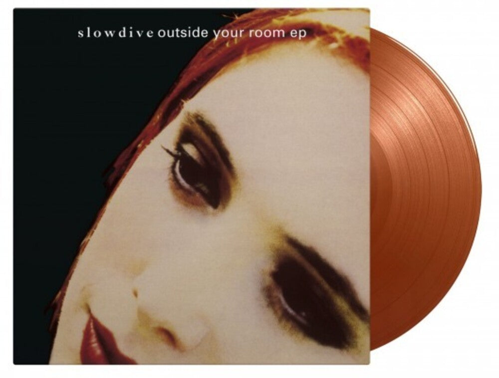 the album cover for Slowdive - Outside Your Room [Limited 180-Gram Red & Gold Swirled Color Vinyl]