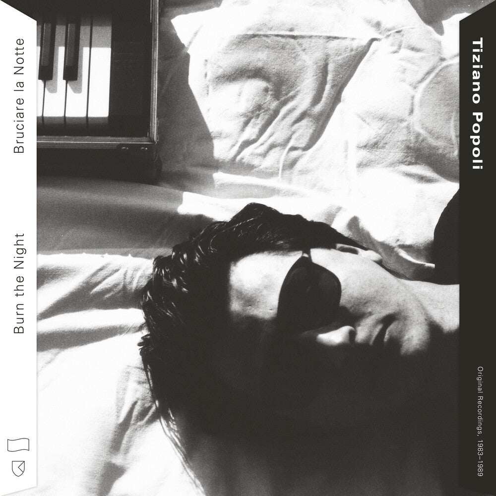the album cover for Tiziano Popoli - Burn the Night / Bruciare la Notte: Original Recordings, 1983-1989