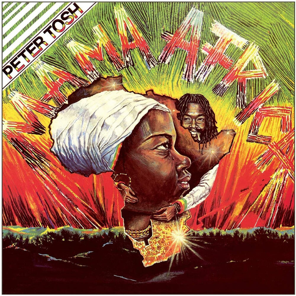 the album cover for Peter Tosh - Mama Africa [Limited 180-Gram Transparent Green Colored Vinyl]