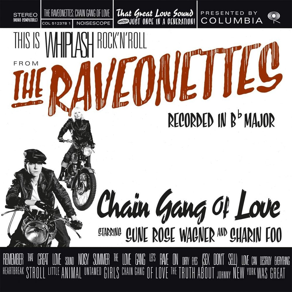 the album cover for Raveonettes - Chain Gang Of Love [Limited 180-Gram Translucent Red Colored Vinyl]