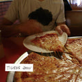 the album cover for Tigers Jaw - Tigers Jaw (Purple/Orange Pinwheel Vinyl)