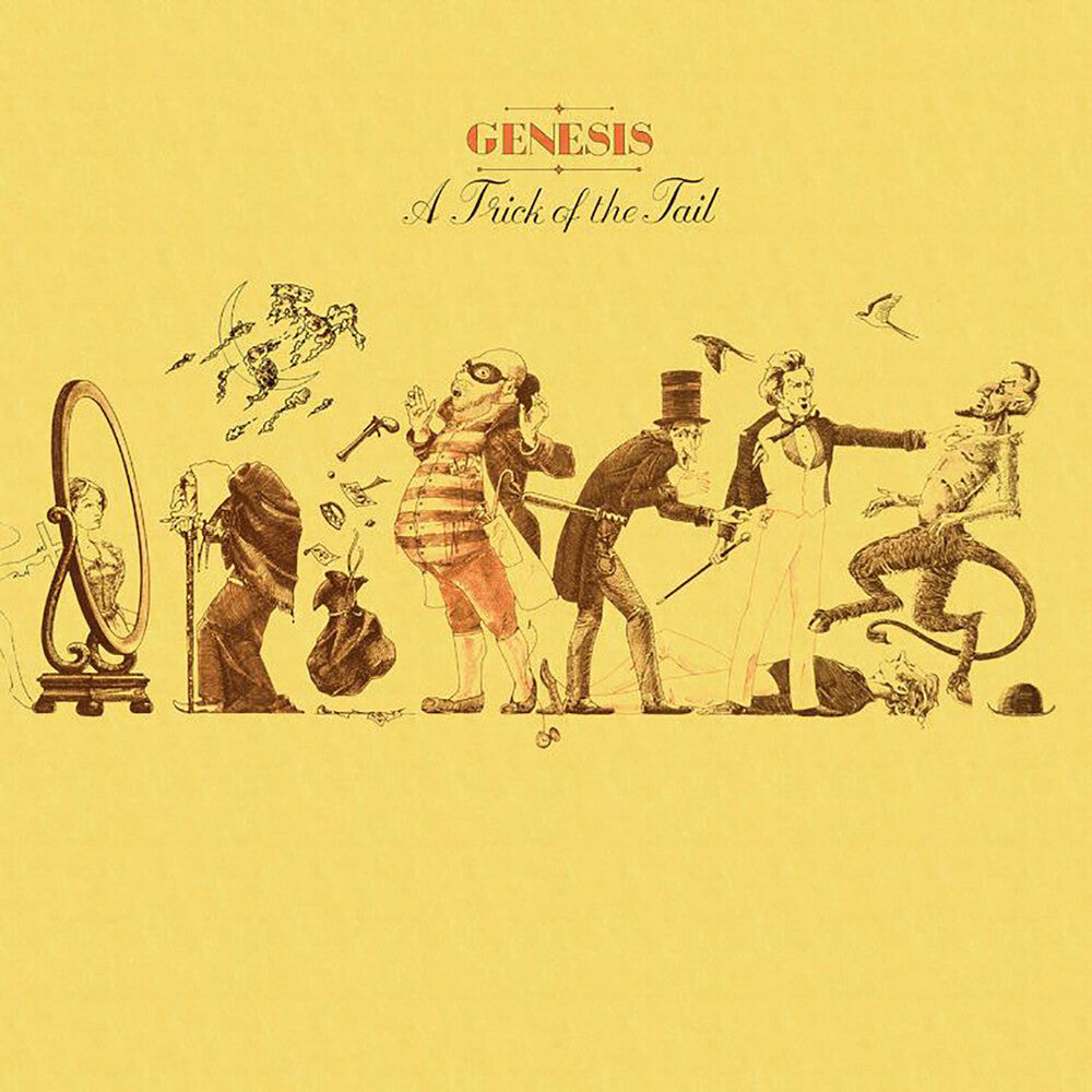 the album cover for Genesis - A Trick of the Tail [SYEOR 2021 Easter Yellow LP]