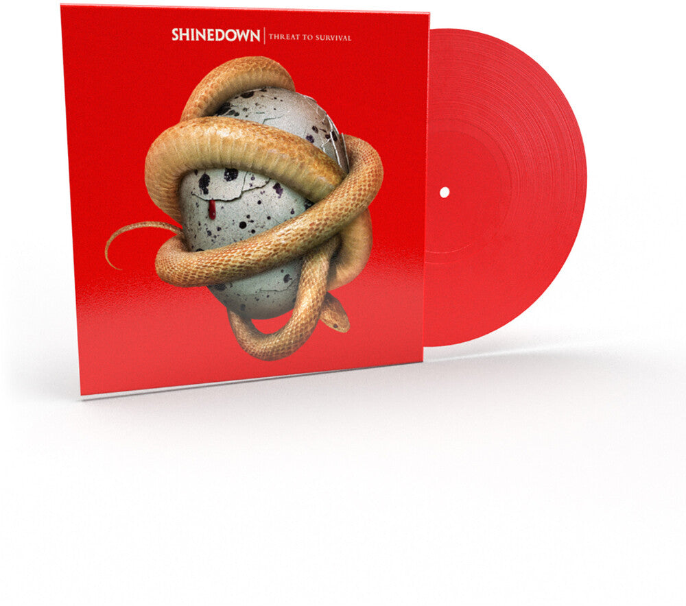 the album cover for Shinedown - Threat To Survival [Limited Edition Clear Red LP]