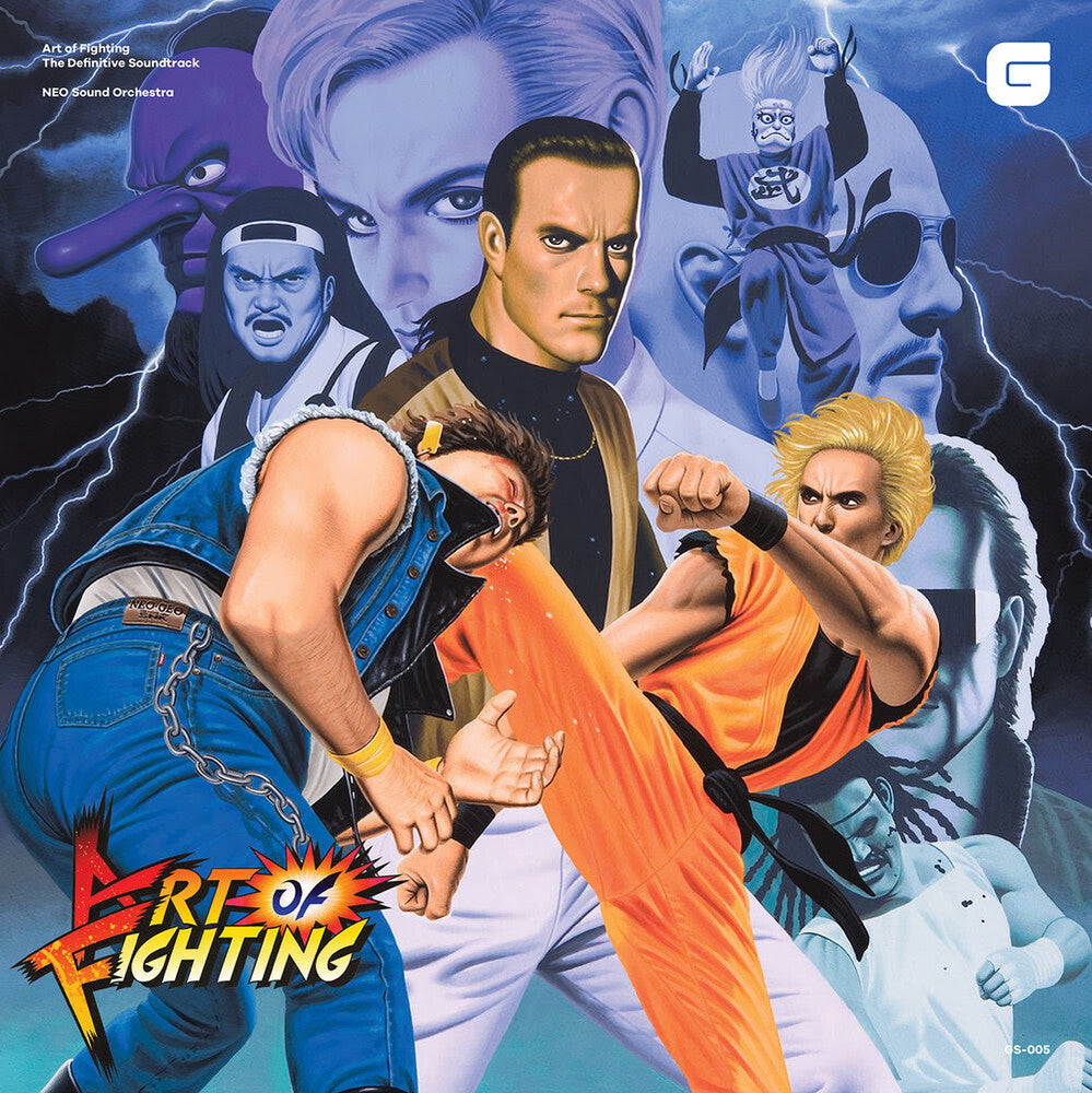 the album cover for Neo Sound Orchestra Blue - Art of Fighting - The Definitive Soundtrack (Original Soundtrack)