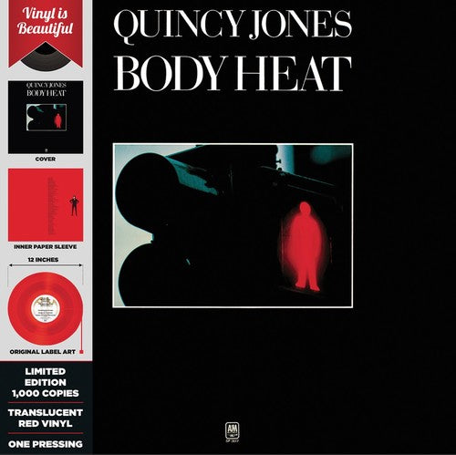 the album cover for Quincy Jones - Body Heat (red Translucent Vinyl)