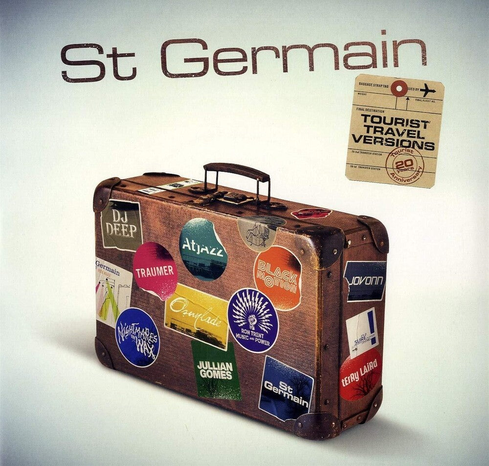 the album cover for St Germain - Tourist (Tourist 20th Anniversary Travel Versions)