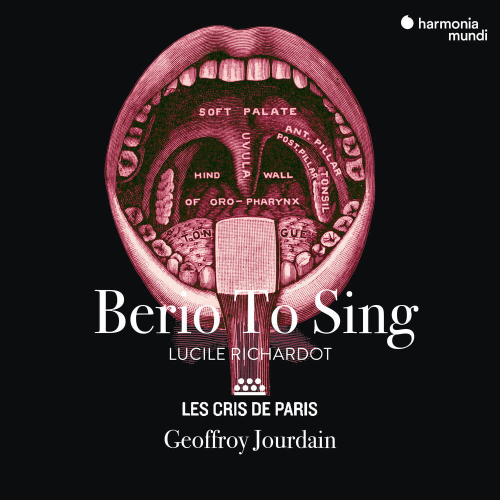 the album cover for Lucile Richardot  / Les Cris De Paris - Berio To Sing